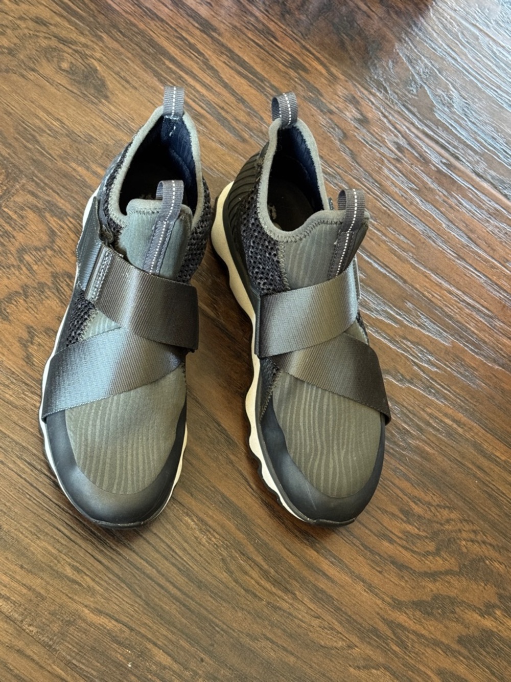 Sorel Women's Slip-On Knit Sneaker in Black and Gray - Picture 14 of 16